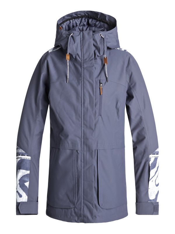 roxy, Andie Snow Jacket, CROWN BLUE_WILD ETHNIC (bqy2) 0 Andie Snow Jacket Blue ERJTJ03168 Roxy