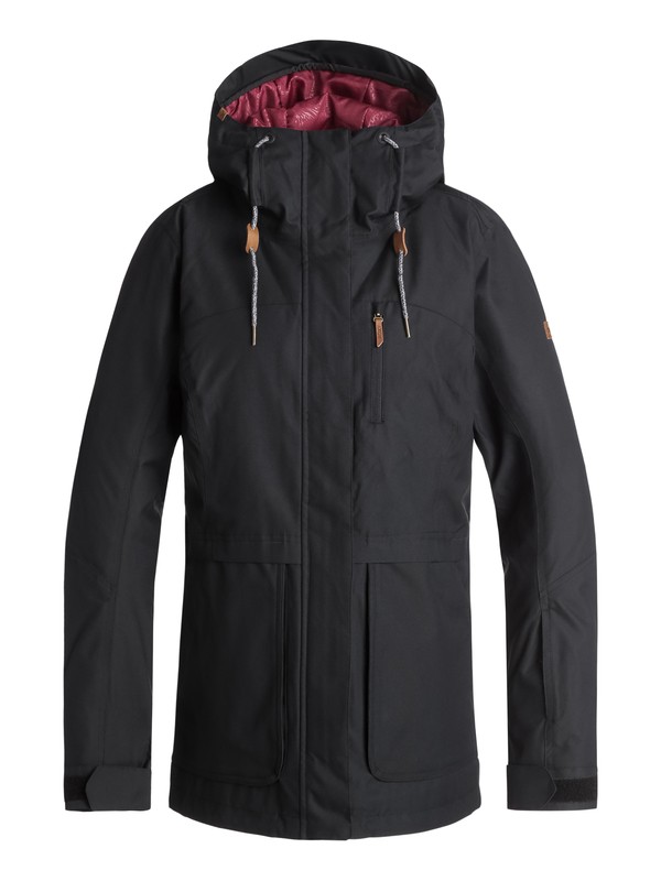 roxy, Andie - Veste de snow pour Femme, TRUE BLACK (kvj0) 0 Andie - Veste de snow pour Femme Noir ERJTJ03168 Roxy