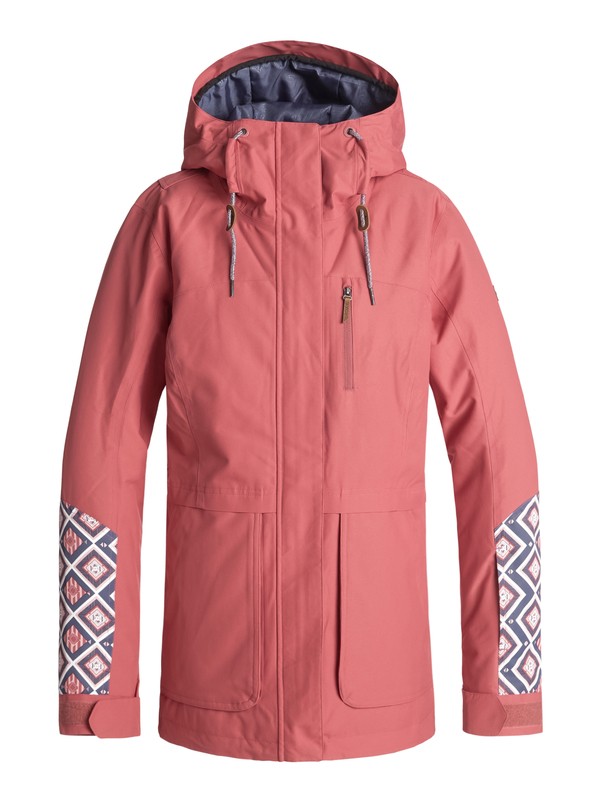 roxy, Andie - Veste de snow pour Femme, DUSTY CEDAR (mmr0) 0 Andie - Veste de snow pour Femme Rose ERJTJ03168 Roxy