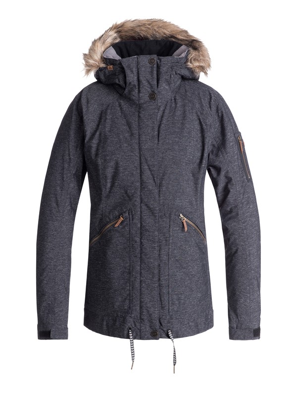 roxy, Meade - Veste de snow pour Femme, TRUE BLACK (kvj0) 0 Meade - Veste de snow pour Femme Noir ERJTJ03172 Roxy