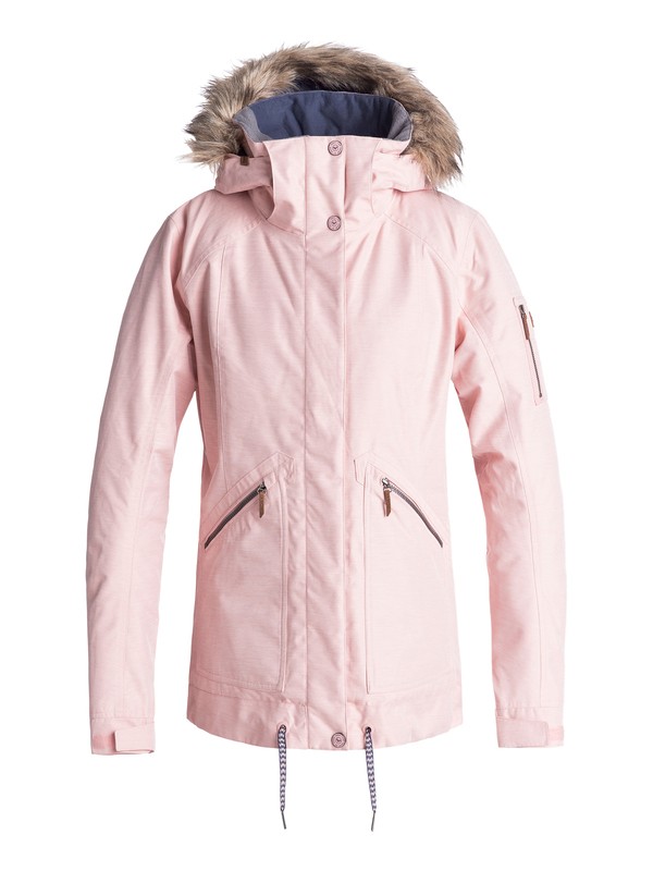 roxy, Meade Snow Jacket, CORAL CLOUD (mfn0) 0 Meade Snow Jacket Pink ERJTJ03172 Roxy