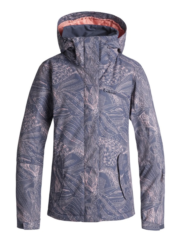 roxy, ROXY Jetty - Veste de snow pour Femme, CROWN BLUE_QUEEN MOTIF (bqy9) 0 ROXY Jetty - Veste de snow pour Femme Bleu ERJTJ03175 Roxy