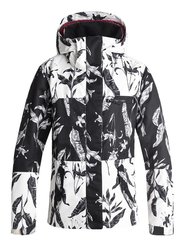 roxy, ROXY Jetty Block Snow Jacket, TRUE BLACK_LOVE LETTER (kvj2) 0 ROXY Jetty Block Snow Jacket Black ERJTJ03176 Roxy
