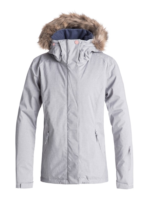 roxy, Jet Ski - Veste de snow pour Femme, WARM HEATHER GREY (sjeh) 0 Jet Ski - Veste de snow pour Femme Gris ERJTJ03181 Roxy
