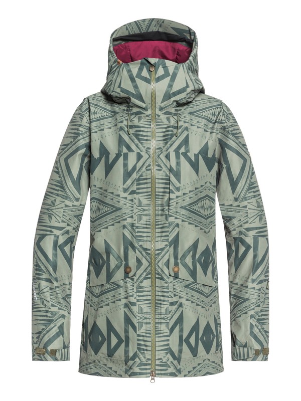 roxy, Glade 2L GORE-TEX® - Parka de snow pour Femme, FOUR LEAF CLOVER_MATADOR (gph1) 0 Glade 2L GORE-TEX® - Parka de snow pour Femme Vert ERJTJ03192 Roxy