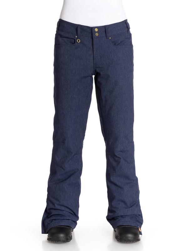 roxy, Wood Run Snow Pants, DENIM BLUE (krb0) 0 Wood Run Snow Pants Black ERJTP03004 Roxy
