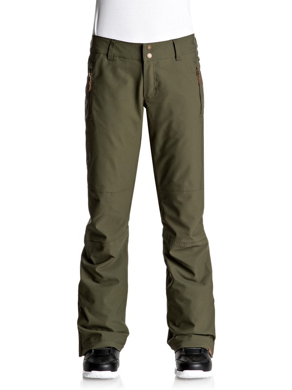 roxy, Cabin - Pantalones Para Nieve para Mujer, DUST IVY (gqm0) 0 Cabin - Pantalones Para Nieve para Mujer Verde ERJTP03041 Roxy