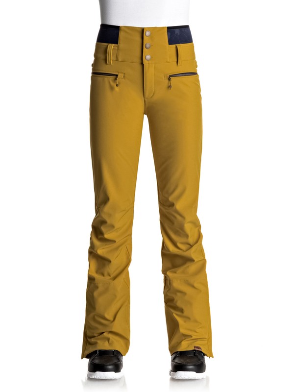 roxy, Torah Bright Rise Up - Pantalones Para Nieve para Mujer, GREEN SULPHUR (ymr0) 0 Torah Bright Rise Up - Pantalones Para Nieve para Mujer Amarillo ERJTP03043 Roxy