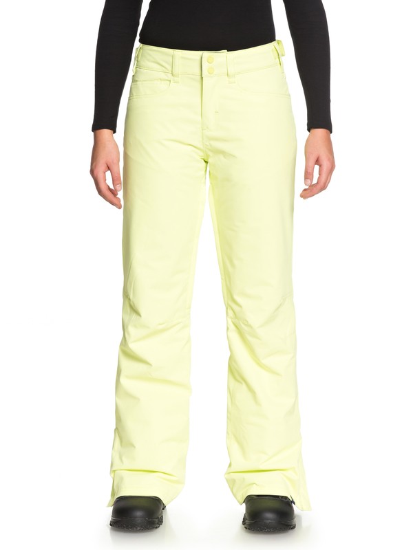 roxy, Backyard Snow Pants, SUNNY LIME (gck0) 0 Backyard Snow Pants Green ERJTP03056 Roxy