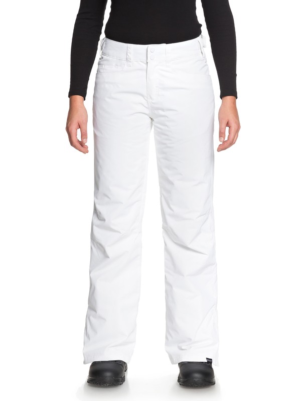 roxy, Backyard Snow Pants, BRIGHT WHITE (wbb0) 0 Backyard Snow Pants White ERJTP03056 Roxy