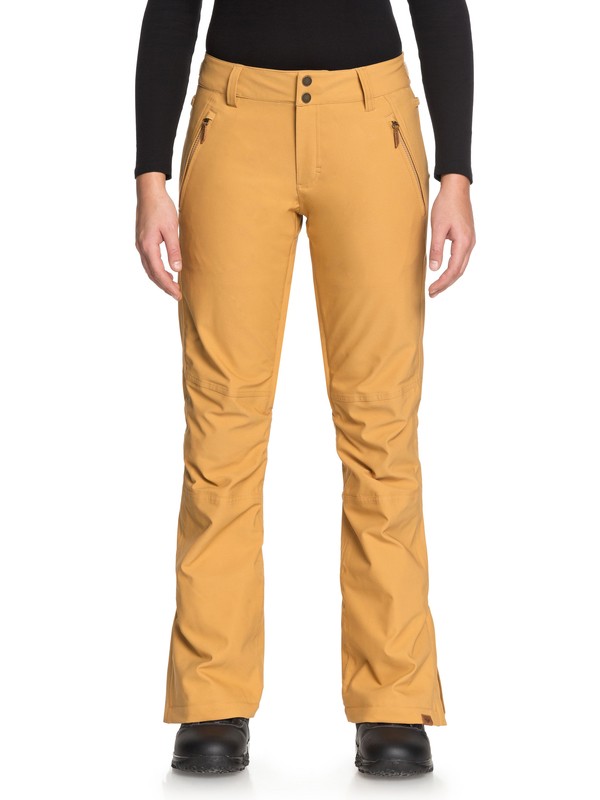 roxy, Cabin Snow Pants, APPLE CINNAMON (cll0) 0 Cabin Snow Pants Brown ERJTP03061 Roxy