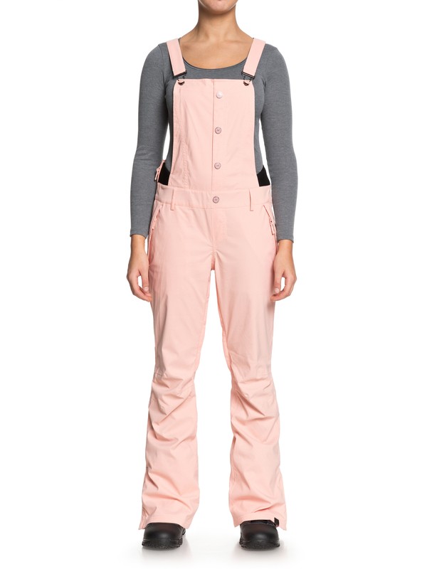 roxy, Torah Bright Vitaly Snow Bib Pants, CORAL CLOUD (mfn0) 0 Torah Bright Vitaly Snow Bib Pants Pink ERJTP03066 Roxy