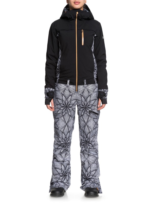 roxy, Illusion - Combinaison de snow pour Femme, TRUE BLACK_POP SNOW STARS (kvj6) 0 Illusion - Combinaison de snow pour Femme Noir ERJTS03004 Roxy