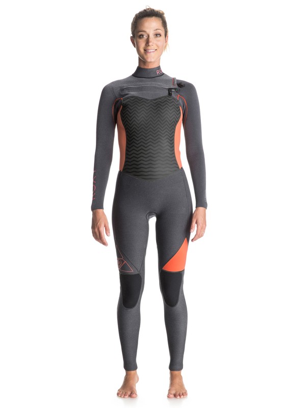 roxy, Performance 4/3mm - Chest Zip Full Wetsuit, MID HEATHER GREY (sla0) 0 Performance 4/3mm - Chest Zip Full Wetsuit Grey ERJW103001 Roxy