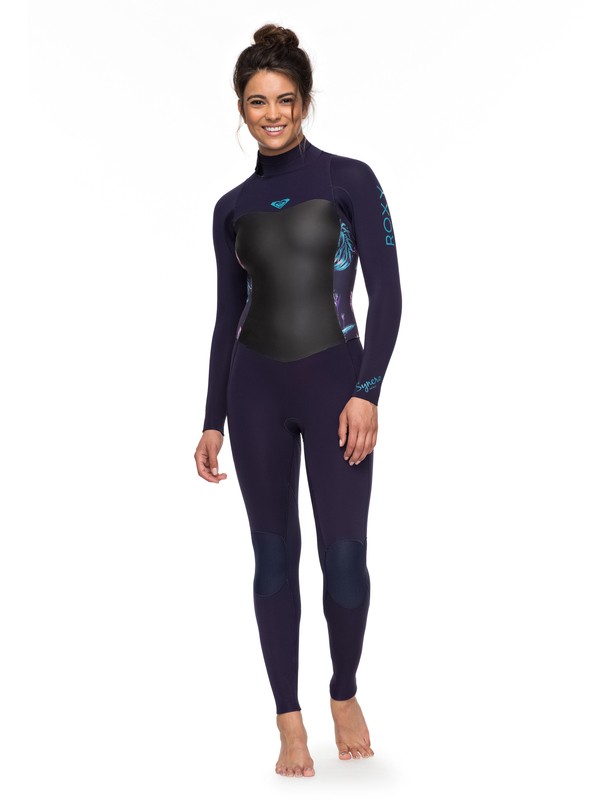 roxy, 4/3mm Syncro Series Back Zip GBS Wetsuit, BLUE RIBBON (bsn0) 0 4/3mm Syncro Series Back Zip GBS Wetsuit Blue ERJW103027 Roxy