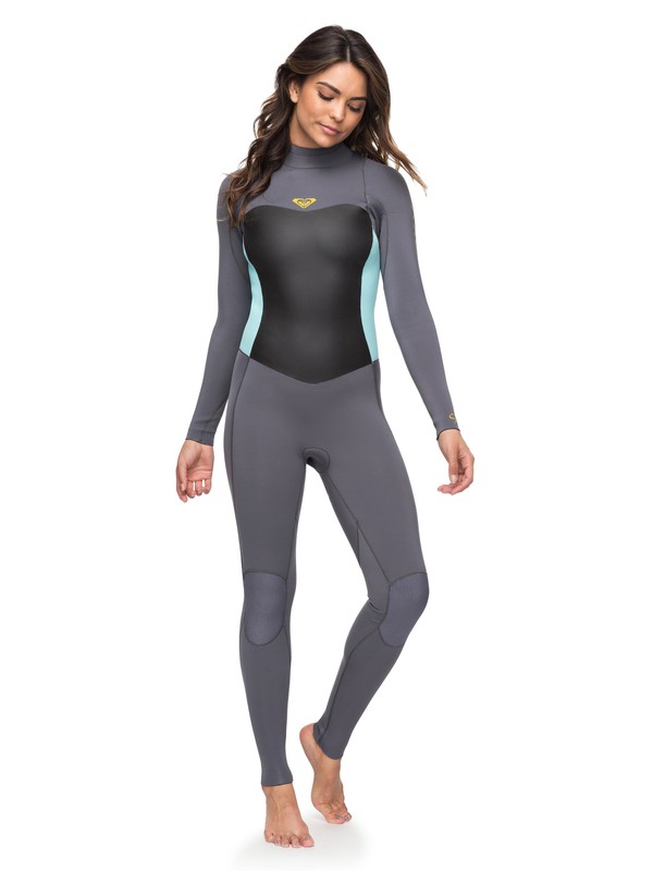 roxy, 4/3mm Syncro Series Back Zip GBS Wetsuit, DEEP GREY/GLICER BLUE (xggb) 0 4/3mm Syncro Series Back Zip GBS Wetsuit Green ERJW103027 Roxy