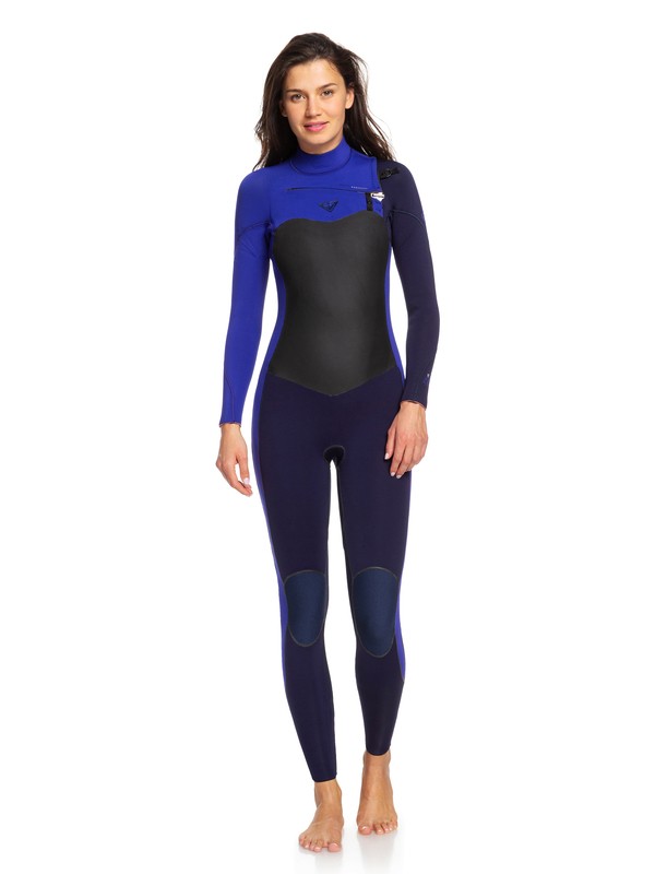 roxy, 4/3mm Performance - Combinaison zip poitrine pour Femme, BLUE RIBBON/PURPLE BLUE (xbbp) 0 4/3mm Performance - Combinaison zip poitrine pour Femme Bleu ERJW103032 Roxy