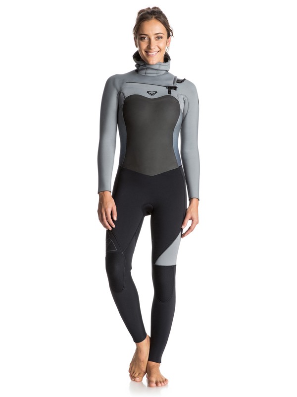 Syncro 5/4/3mm - Chest Zip Hooded Full Wetsuit ERJW203001 0 Syncro 5/4/3mm Chest Zip Hooded Wetsuit ERJW203001 Roxy
