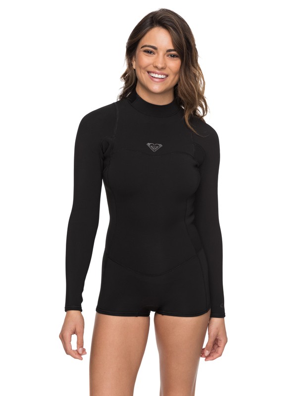 roxy, 2/2mm Syncro Series Long Sleeve Back Zip FLT Springsuit, BLACK (kvj0) 0 2/2mm Syncro Series Long Sleeve Back Zip FLT Springsuit Black ERJW403014 Roxy
