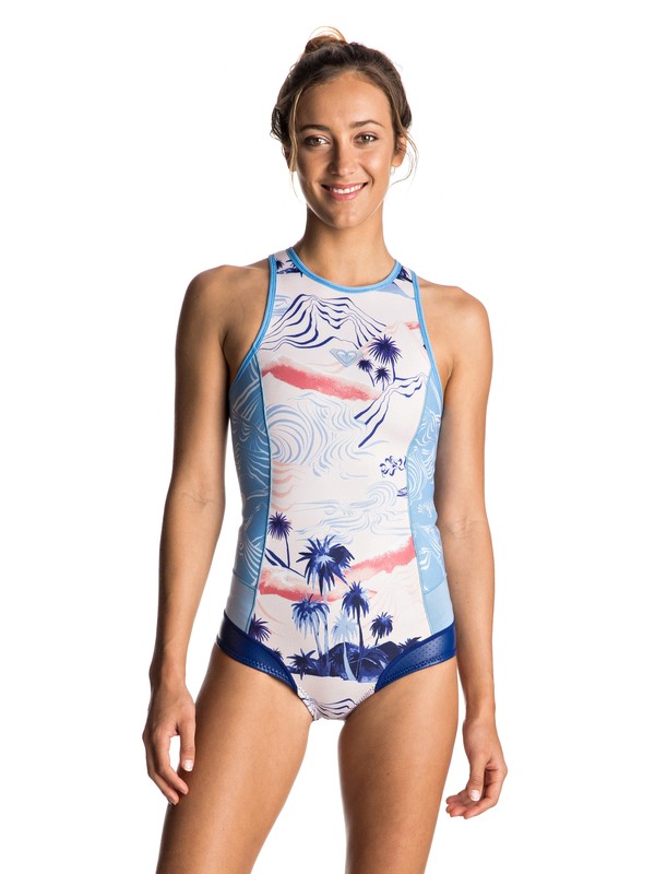 1.0 POPSURF BZ BIKINI RC B-LCK ERJW603012 0 1mm Pop Surf Short John Back Zip Springsuit ERJW603012 Roxy