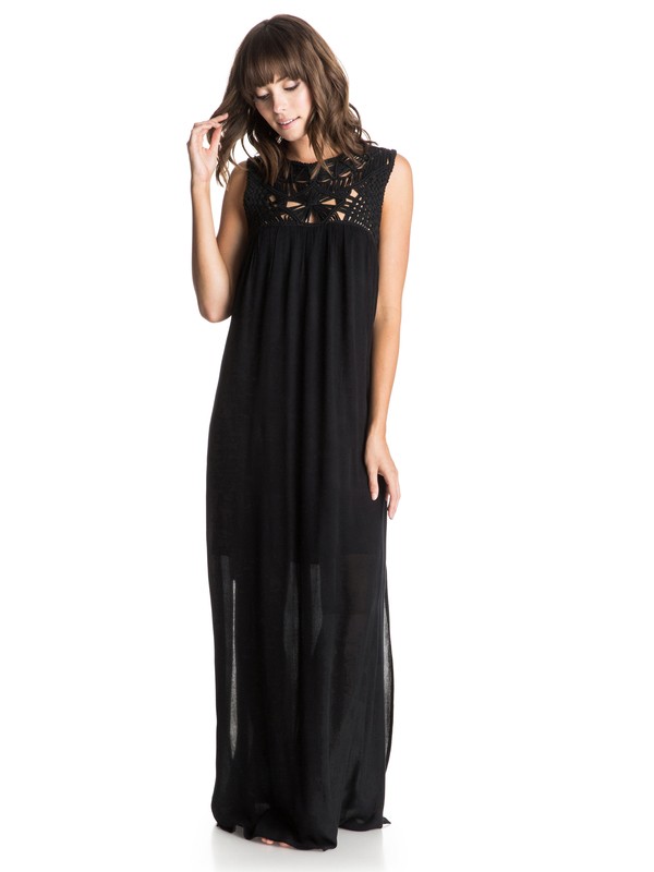 roxy, Shining Sea - Maxi Dress, TRUE BLACK (kvj0) 0 Shining Sea - Maxi Dress ERJWD03043 Roxy
