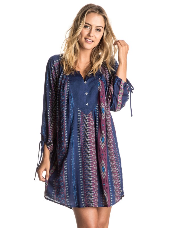 roxy, World's Greatest Tunic Dress, SAYRA BLUE PRINT (bsq8) 0 World's Greatest Tunic Dress ERJWD03075 Roxy