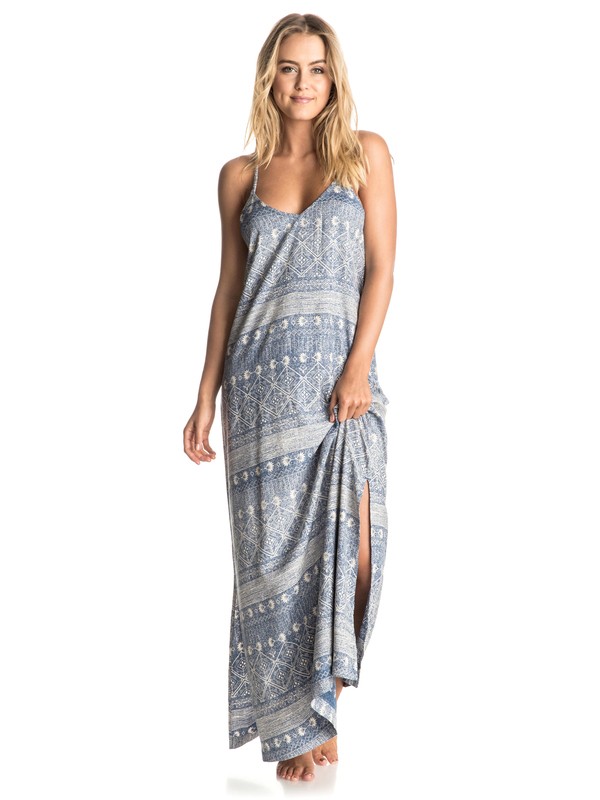 roxy, Bentota Breeze Maxi Dress, DEEP OCEAN COMBO TRUE NAVY (bpz6) 0 Bentota Breeze Maxi Dress ERJWD03099 Roxy