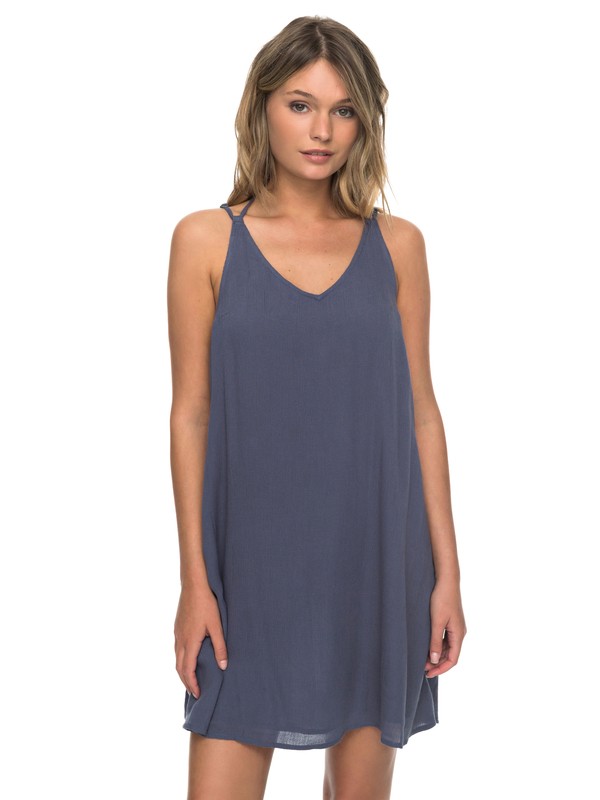 roxy, Dome Of Amalfi Strappy Dress, NIGHTSHADOW BLUE (bpt0) 0 Dome Of Amalfi Strappy Dress Blue ERJWD03148 Roxy