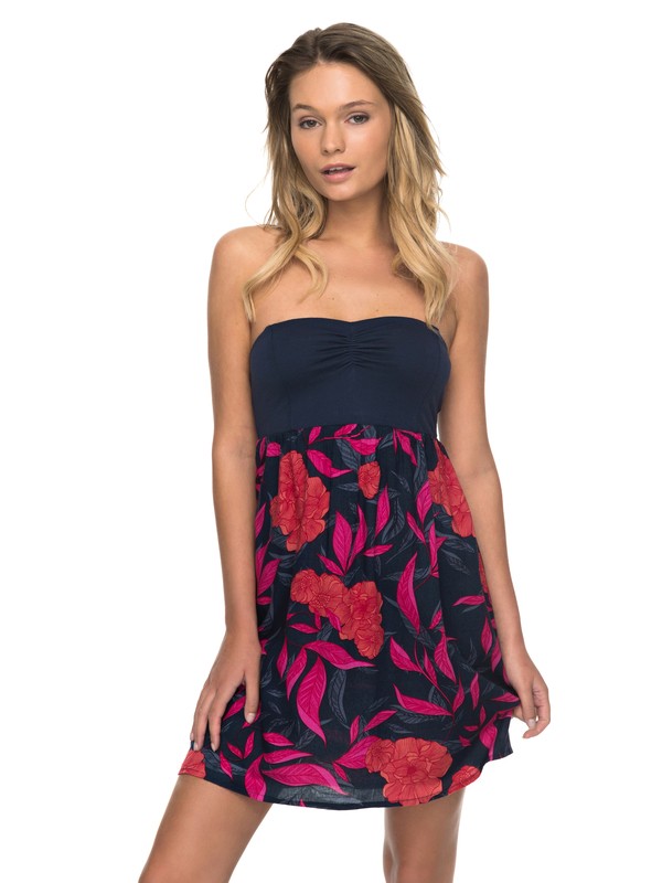 roxy, Ocean Romance Strappy Dress, DRESS BLUES HOJAS AMERICANO (btk7) 0 Ocean Romance Strappy Dress ERJWD03171 Roxy