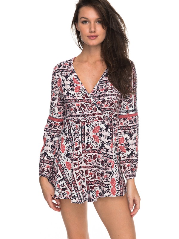 TWILIGHT ADVENTURE PRINTED ERJWD03187 0 Twilight Adventure Long Sleeve Printed Romper ERJWD03187 Roxy