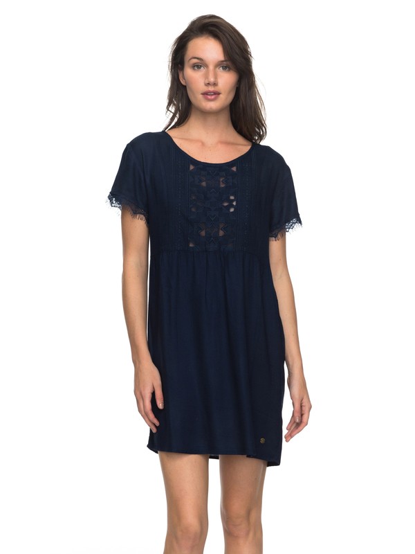 roxy, Dark To Light - Robe manches courtes, DRESS BLUES (btk0) 0 Dark To Light - Robe manches courtes Bleu ERJWD03204 Roxy