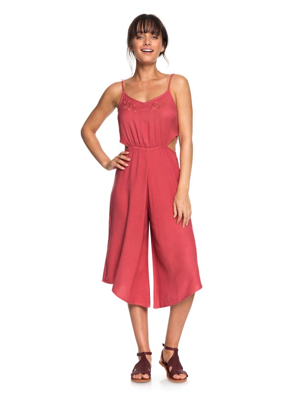 roxy, Waterfall Reflect Midi Romper, HOLLY BERRY (mmt0) 0 Waterfall Reflect Midi Romper Pink ERJWD03232 Roxy
