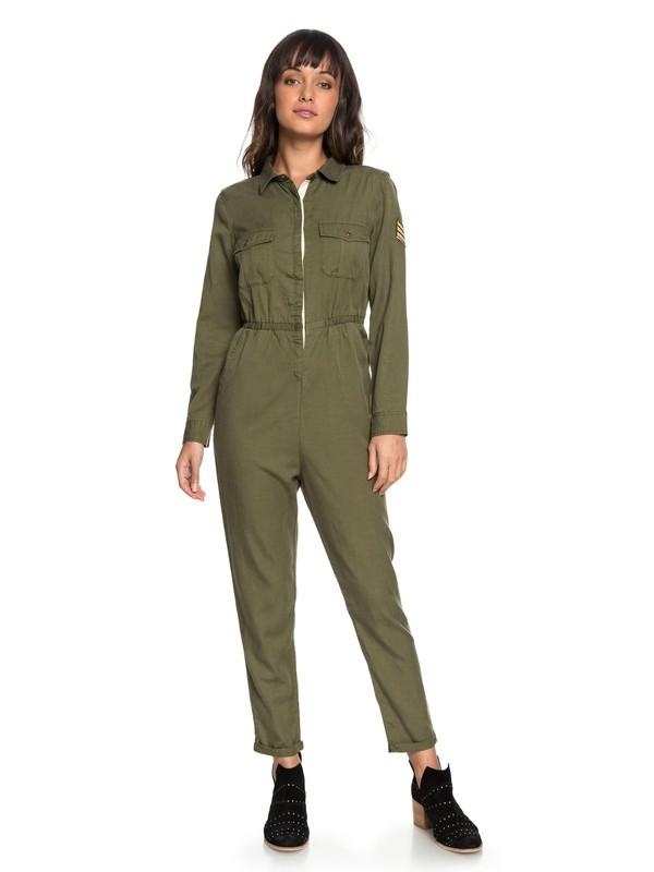 roxy, Come On Girls - Combinaison pour Femme, BURNT OLIVE (gpz0) 0 Come On Girls - Combinaison pour Femme Vert ERJWD03260 Roxy