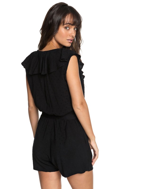 roxy, Cool Your Heart Romper, TRUE BLACK (kvj0) 0 Cool Your Heart Romper Black ERJWD03265 Roxy
