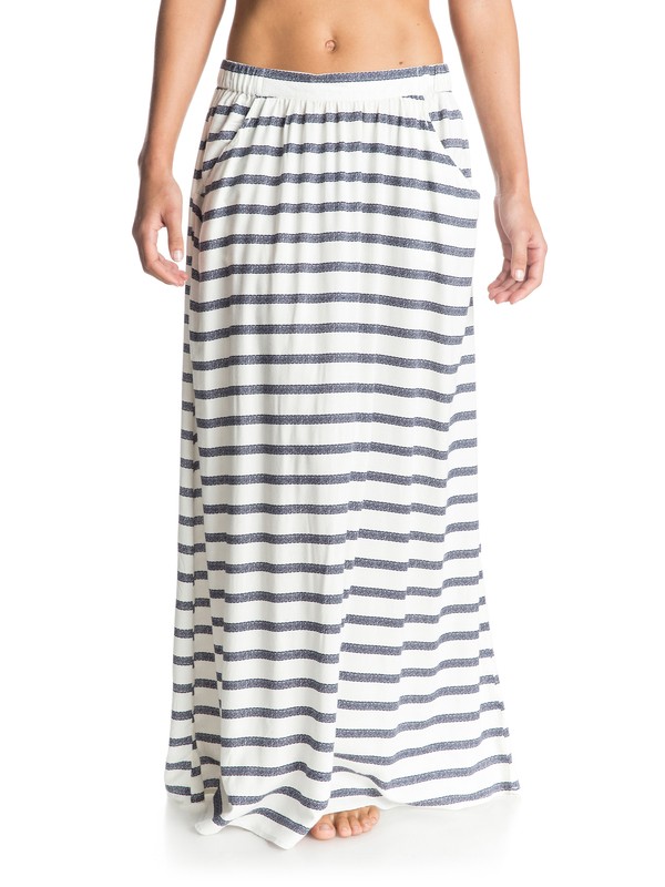 roxy, Solida Maxi Skirt, LACE STRIPE COMBO SAND PIPER (wcd6) 0 Solida Maxi Skirt ERJWK03001 Roxy