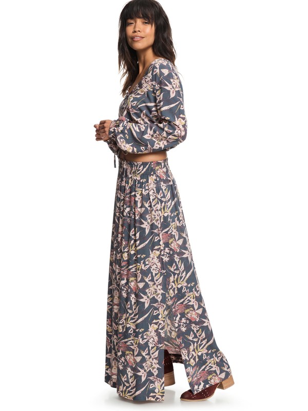 roxy, Last Forever - Falda maxi para Mujer, TURBULENCE PENDULUM (kym6) 0 Last Forever - Falda maxi para Mujer Negro ERJWK03043 Roxy