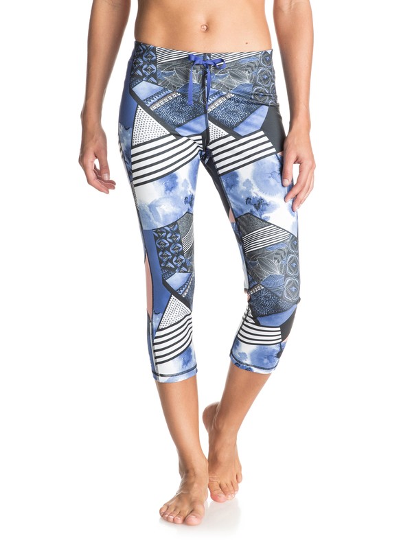 roxy, Stay On - Capri Pants, GEO MIX 40 COMBO TRUE BLACK FL (kvj6) 0 Stay On - Capri Pants ERJWP03002 Roxy