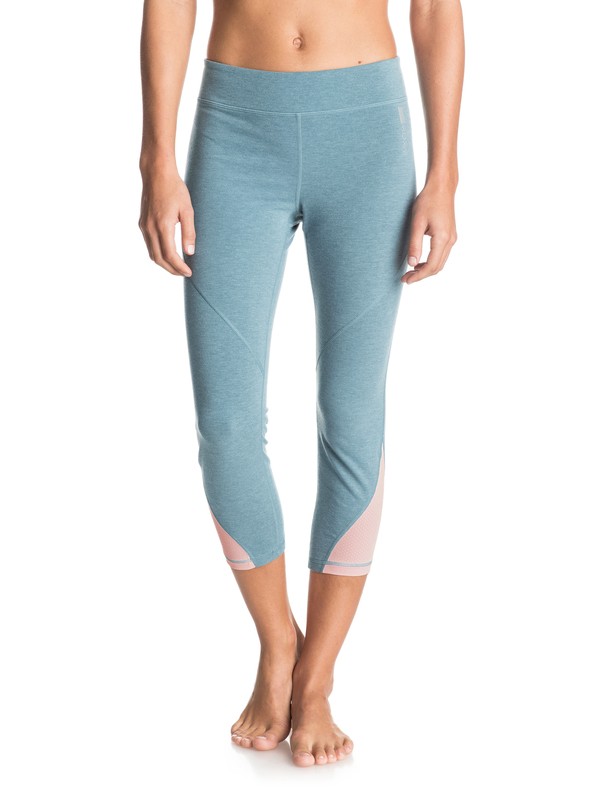 Imanee Heather - Sports Capri Pants ERJWP03010 0 Imanee Heather Capris ERJWP03010 Roxy