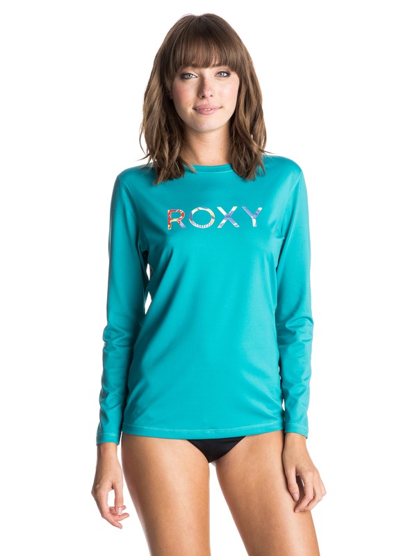 roxy, Palms Away Long Sleeve Rashguard, DARK JADE (bny0) 0 Palms Away Long Sleeve Rashguard ERJWR03042 Roxy