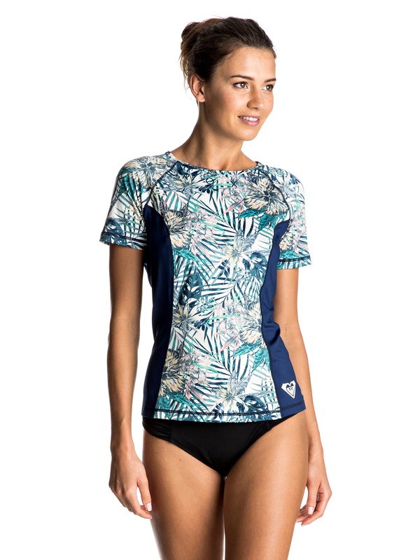 Four Shore - Short Sleeve Rash Vest ERJWR03128 0 Rashguard Manga Corta Four Shore ERJWR03128 Roxy