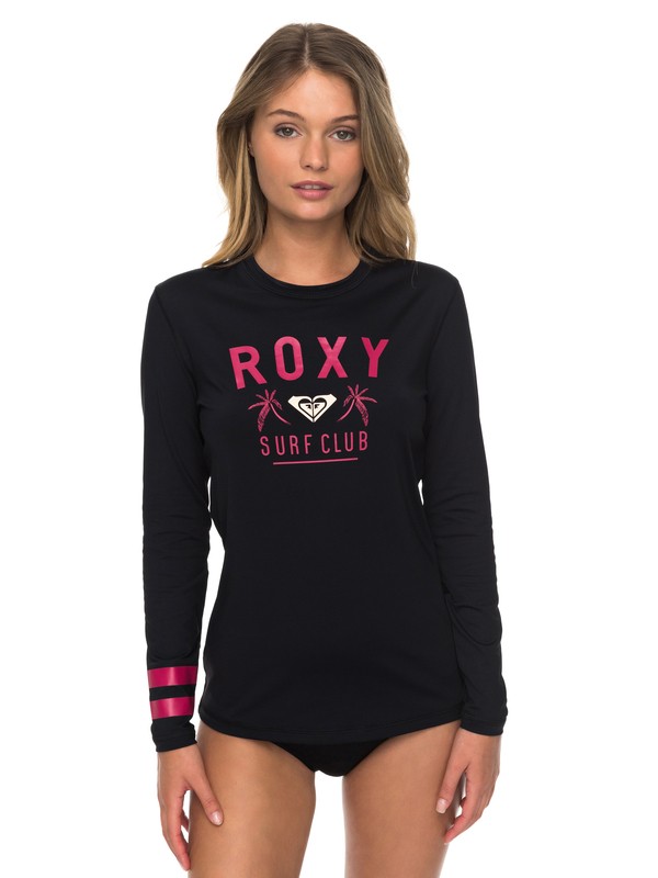 roxy, Enjoy Waves Loose Fit Long Sleeve UPF 50 Rashguard, ANTHRACITE (kvj0) 0 Enjoy Waves Loose Fit Long Sleeve UPF 50 Rashguard Black ERJWR03223 Roxy
