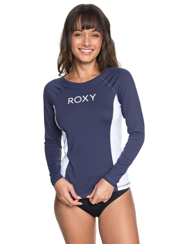 roxy, On My Board Long Sleeve UPF 50 Rash Guard, MEDIEVAL BLUE (bte0) 0 On My Board Long Sleeve UPF 50 Rash Guard Blue ERJWR03252 Roxy