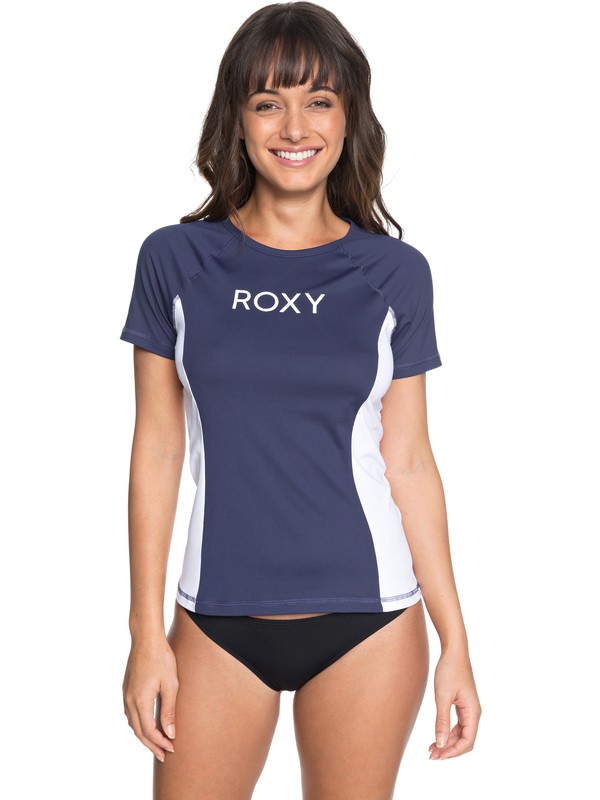 roxy, On My Board Short Sleeve UPF 50 Rash Guard, MEDIEVAL BLUE (bte0) 0 On My Board Short Sleeve UPF 50 Rash Guard Blue ERJWR03253 Roxy