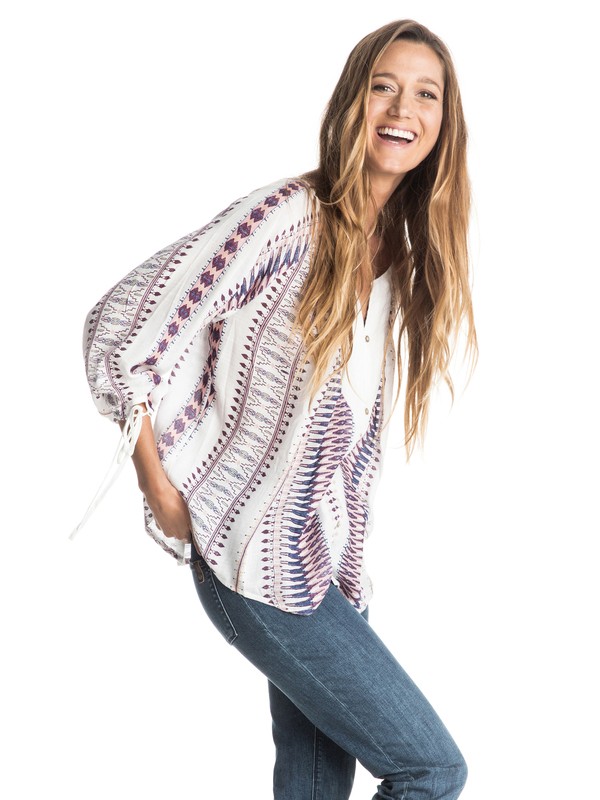 Uptown River - 1/2 Sleeve Blouse ERJWT03077 0 Uptown River Top ERJWT03077 Roxy