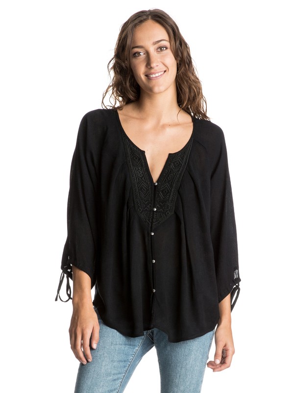 roxy, Sunset Smooch Top, TRUE BLACK (kvj0) 0 Sunset Smooch Top ERJWT03081 Roxy