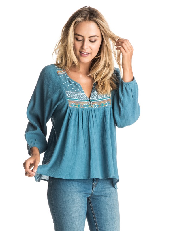 Rush Tide - Long Sleeve Blouse ERJWT03113 0 Rush Tide Top ERJWT03113 Roxy