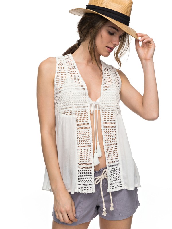 roxy, Spirit Bird Tank Top, MARSHMELLOW (wbt0) 0 Spirit Bird Tank Top ERJWT03146 Roxy