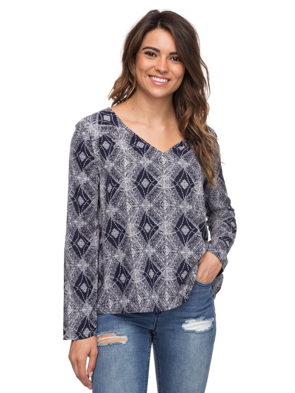 roxy, A Sky Full Of Stars Long Sleeve Top, DRESS BLUE CHAMANE VOICE (btk5) 0 A Sky Full Of Stars Long Sleeve Top ERJWT03175 Roxy