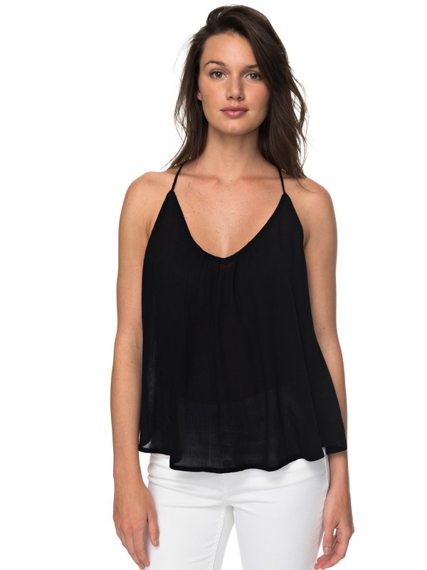 roxy, Local In The Sky Strappy Top, ANTHRACITE (kvj0) 0 Local In The Sky Strappy Top Black ERJWT03193 Roxy