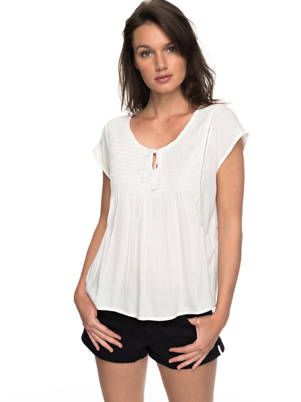 roxy, Electric Fling Sleeveless Top, MARSHMALLOW (wbt0) 0 Electric Fling Sleeveless Top White ERJWT03196 Roxy